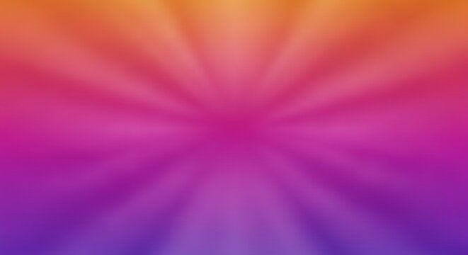 Vibrant radial gradient background with a colorful light burst effect creating an energetic and dynamic abstract design in shades of orange, pink, and purple, perfect for modern digital projects