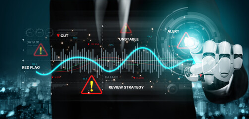 AI highlights economic risks through data-driven visuals, smart warning alerts, and real-time...