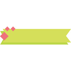 Cute Horizontal Text Box Illustration