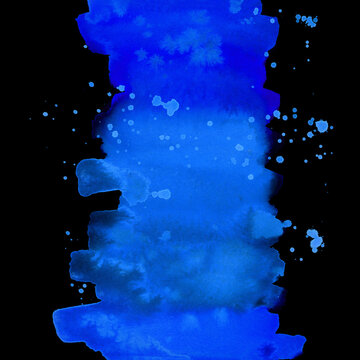 Bright painted blue and violet watercolour texture. Hand drawn background
