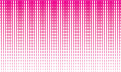 Pink halftone gradient background design. Abstract pink halftone gradient pattern with fading dots creating a modern dynamic background for graphic design and digital artwork.

