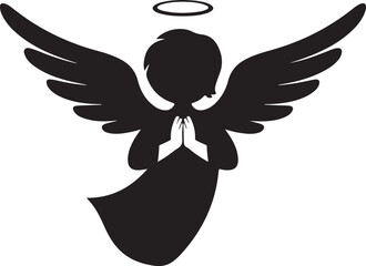 Christmas Angel Silhouette &ndash; Spiritual Holiday Design