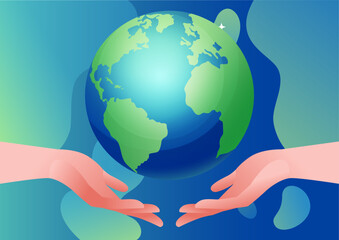 Vector background for eco-friendly themes: green campaign, earth, nature, energy, forests, water, recycling. Clean, versatile icon background for infographics and presentations.