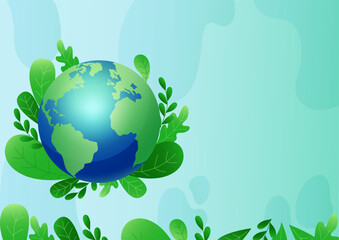 Vector background for eco-friendly themes: green campaign, earth, nature, energy, forests, water, recycling. Clean, versatile icon background for infographics and presentations.