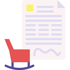 Document single vector icon illustration