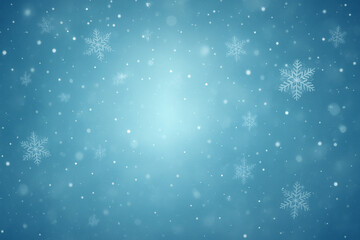 Fototapeta premium winter background with softly falling snow and delicate snowflakes