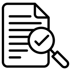 audit document line icon