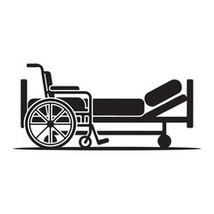 Fototapeta premium Recovery bed vector