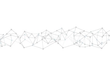 Generative AI network abstract digital connection pattern.