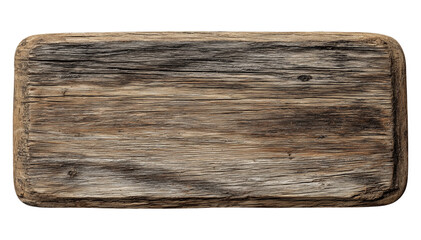 A worn, rustic wooden cutting board featuring aged grain and dark stains. Great for food prep in a cozy kitchen or as vintage decor in photography and home styling.