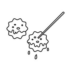 vector graphic of bakso, meetball noodle asian food