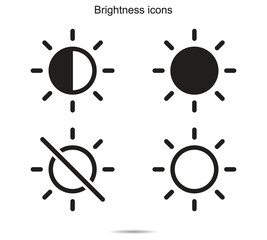 Brightness icons