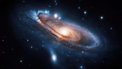 Spiral galaxy in deep space (2)