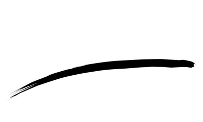 black line brush stroke