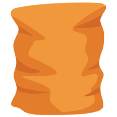 vector illustration of a sack, bag, polybag,