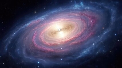 Spiral galaxy in deep space (2)