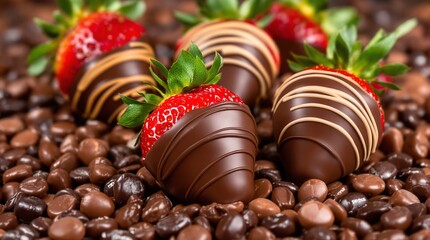 Delicious Gourmet Strawberries Dipped in Chocolate: The Ultimate Indulgence for a Sweet Snack or Treat