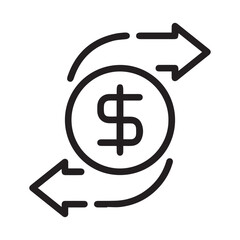 Asset Transfer icon for web  app  infographic Vector