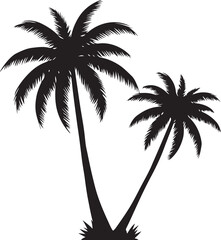 Palm Silhouette Clipart Set