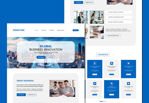 Corporate Business Landing Page Desgin