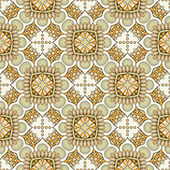  tribal ethnic floral seamless pattern