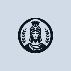 Lady of Greek Athena Logo