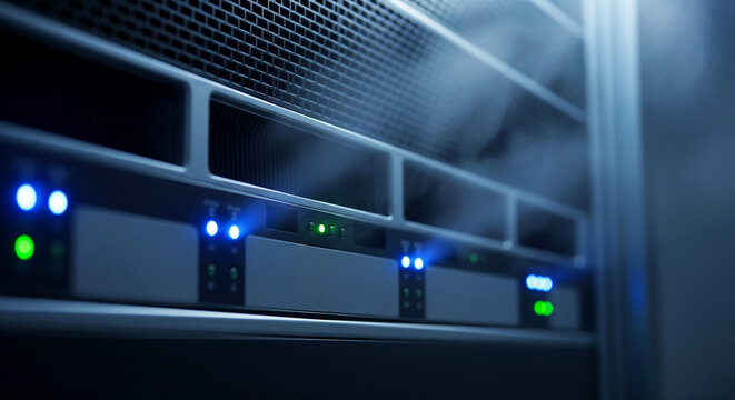 AI server node with cooling system in a data center