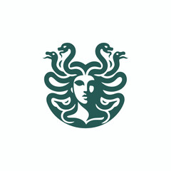 Medusa Gorgon Goddess Logo
