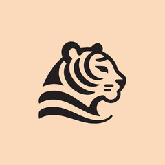 Minimalist Tiger Logo