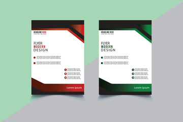 Modern Corporate Business Flyer Template Design. Creative Layout for Brochure, Poster, or Marketing Presentation. eps10