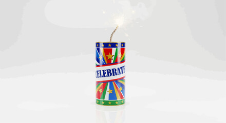 Celebrate with a Vibrant Firecracker Symbol of Joy and Festivity for Events and Occasions
