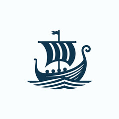 Viking Ship Logo