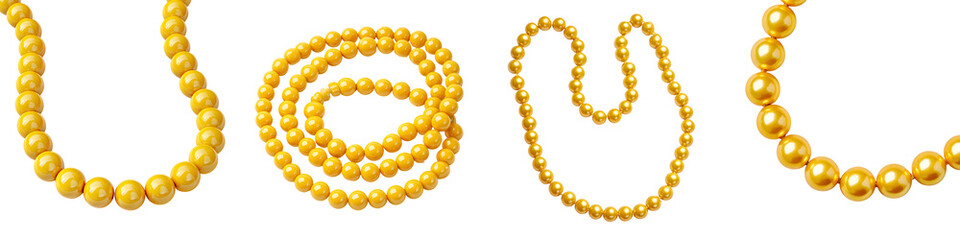 Obraz premium Golden Pearl Necklaces Collection