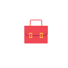 Red & Yellow Briefcase, School & Business Bag Icons for Learning, Study, Travel & Professional Use