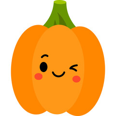 Cute Cartoon Butternut Squash Illustration