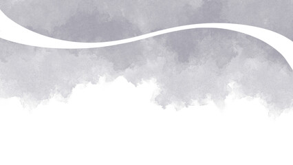 かぶせる半透明の装飾波1本ライン灰色