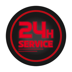 24 Hours Service Icon