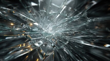 Naklejka premium Shattered glass texture