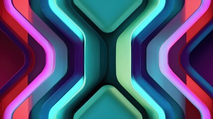 Abstract colorful geometric design