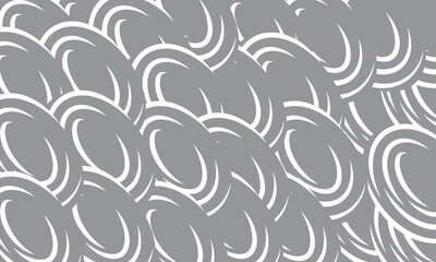 Abstract gray brushstroke loop pattern forms a seamless background for card, cover, banner, and poster, creating modern minimal vector design with flowing curves