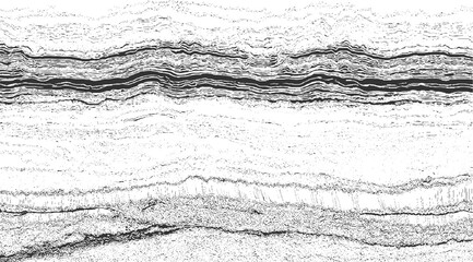 Abstract black and white horizontal wavy lines and textured patterns vector