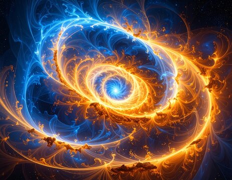 Swirling light abstract - Powered by Adobe