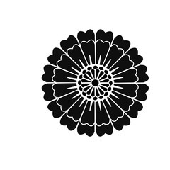 “Mandala Flower Pattern Icon Vector Illustration”