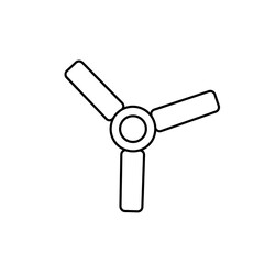 Electrical ceiling fan symbol for drawing