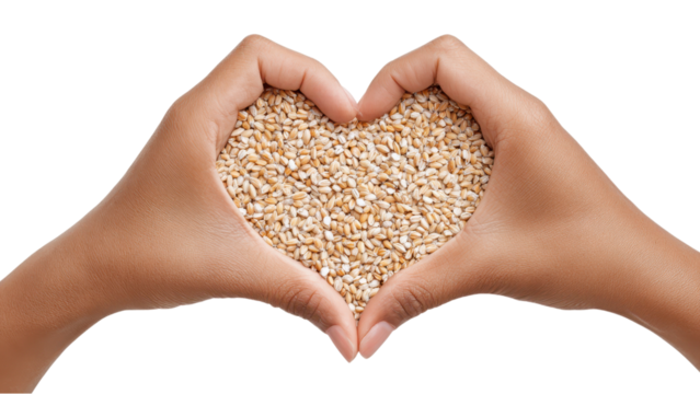 Heart Hands with Seeds: Love, Nature, and Agriculture