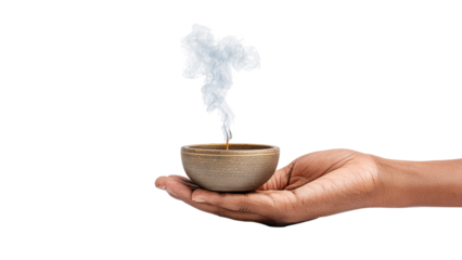 Aroma Therapy Smoke in Hand - Incense and Relaxation
