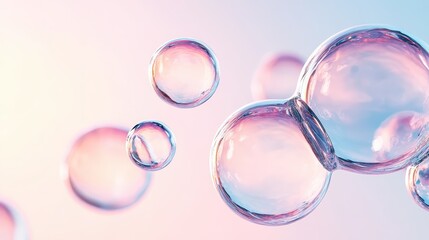 Microscopic spheres with vibrant colors suggesting a futuristic scientific concept of nanotechnology and molecular structures.