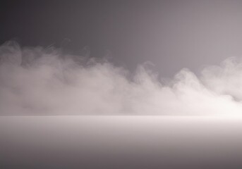 Abstract atmospheric background showing thick, soft vapor rolling across a vast, blank, ethereal expanse. Copy space design element ,minimal ,ground ,tranquil