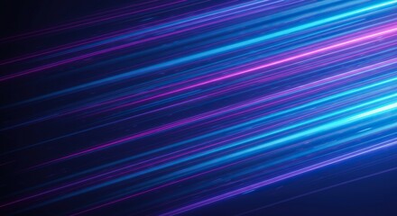Abstract background depicting dynamic blue and purple light beams flowing rapidly, symbolizing futuristic technology, power, and high-speed connections ,plasma ,field ,connection