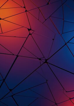 Abstract background featuring fractured geometrical shapes creating a mosaic of sharp, discontinuous elements suitable for modern design, backdrop, division, noise